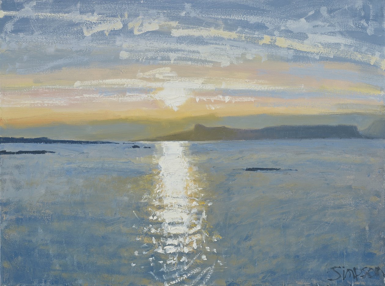 Sunset Sea, 2013 (olaj, vászon) alkotó: Charles Simpson