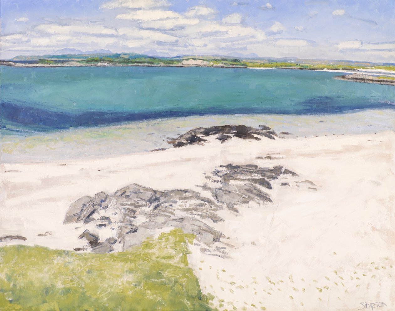 Traigh Morning, 2016 (olaj, vászon) alkotó: Charles Simpson
