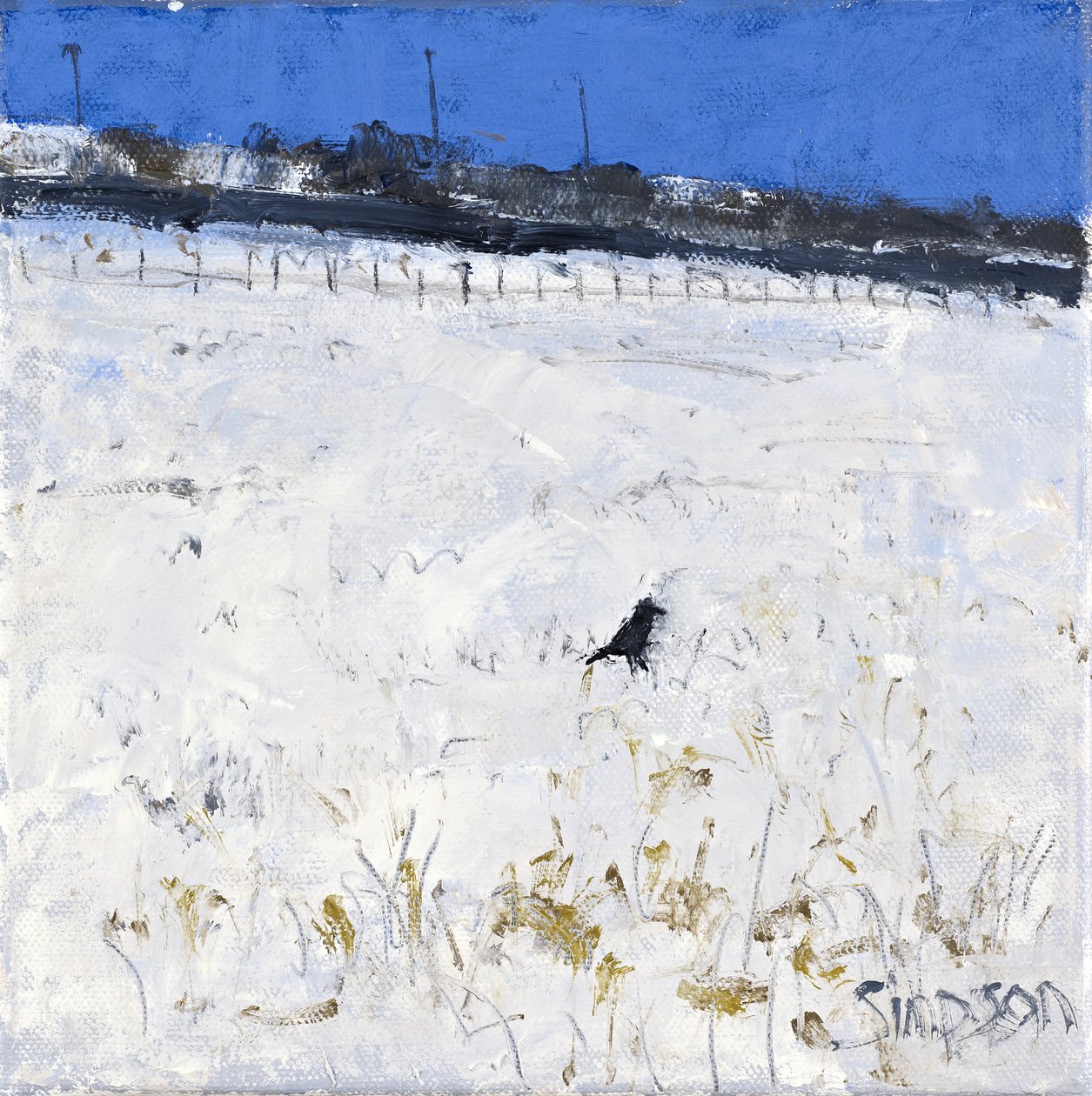 Téli varjú, 2011 (olaj, vászon) alkotó: Charles Simpson