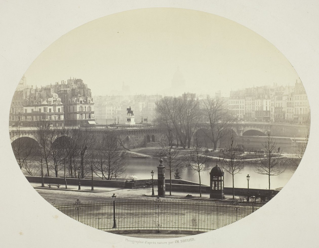 A Pont Neuf Párizsban alkotó: Charles Soulier
