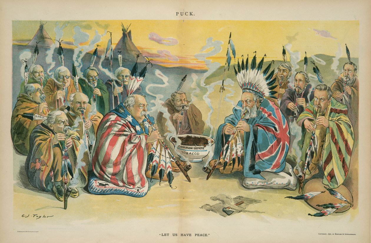 Legyen békénk, 1896 (kromolitográfia) alkotó: Charles Taylor