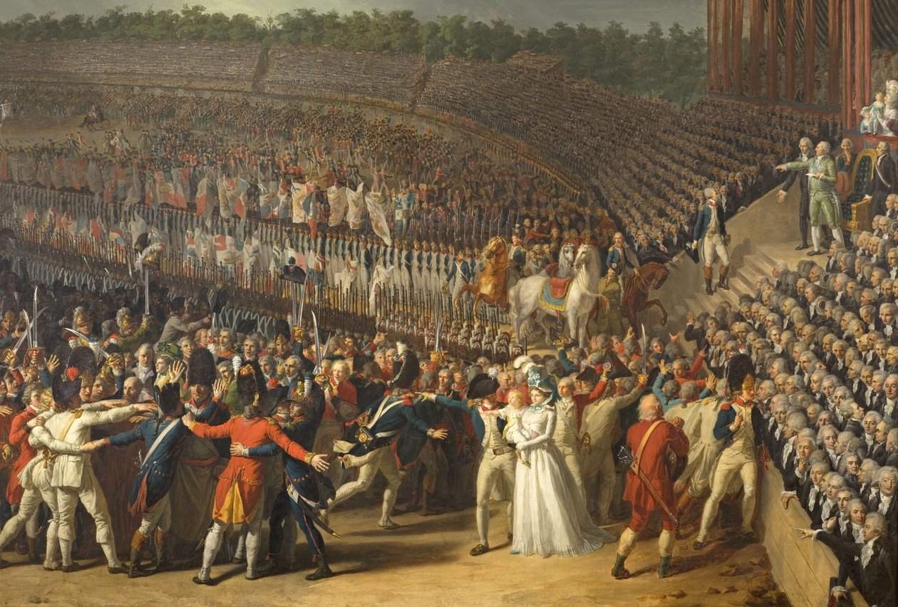 Fête de la Fédération, július 14. alkotó: Charles Thevenin