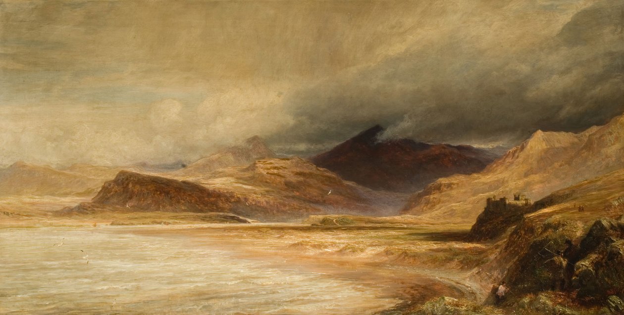 Snowdon Pernsarnból, 1872. alkotó: Charles Thomas Burt