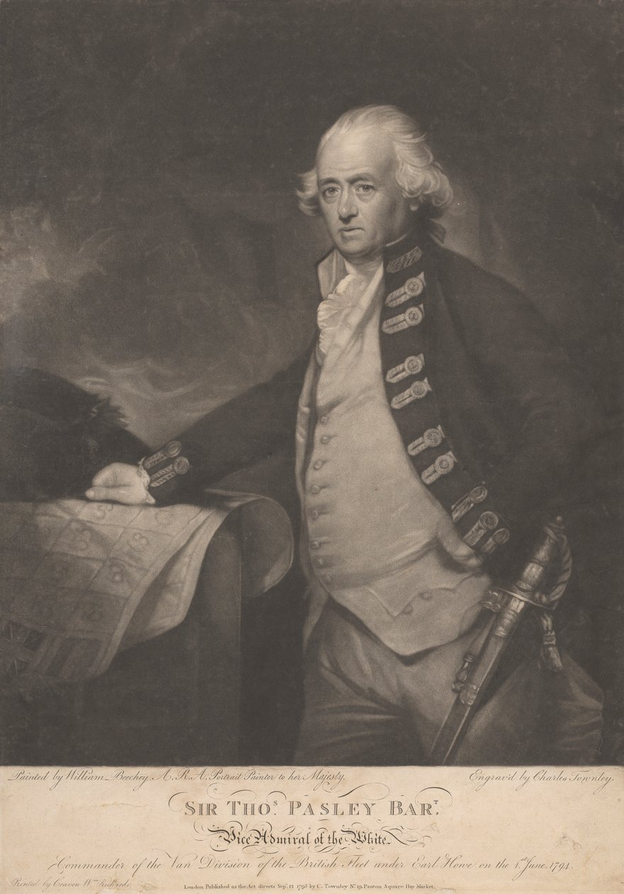 Sir Thomas Pasley alkotó: Charles Townley