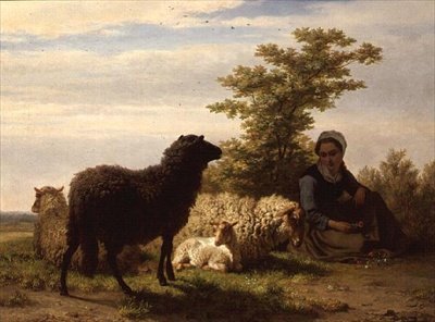 A pásztorlány alkotó: Charles Tschaggeny