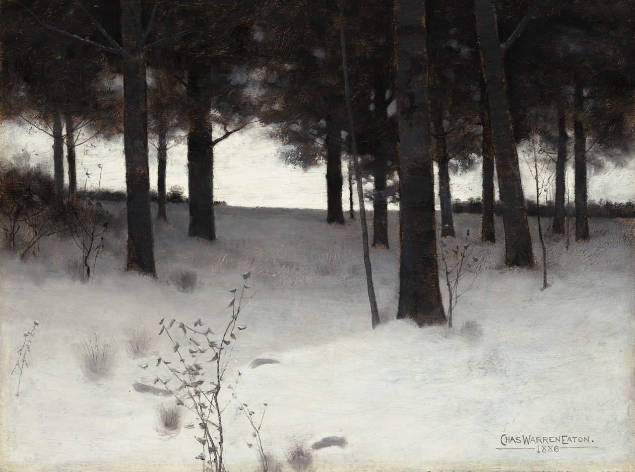 Woods in Winter, 1886. alkotó: Charles Warren Eaton