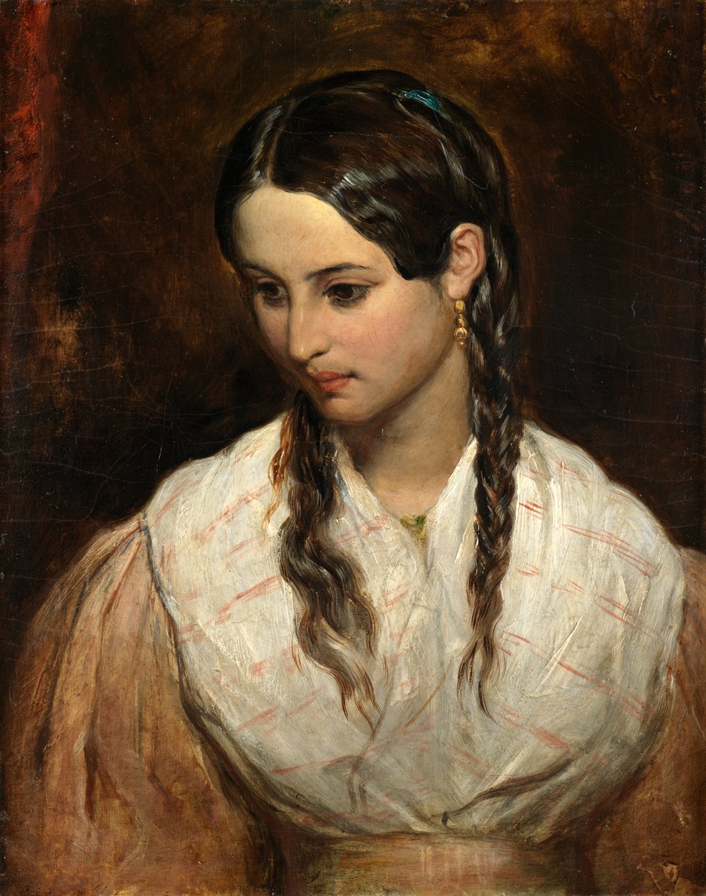 A fogadós lánya (olaj, vászon) alkotó: Charles West Cope