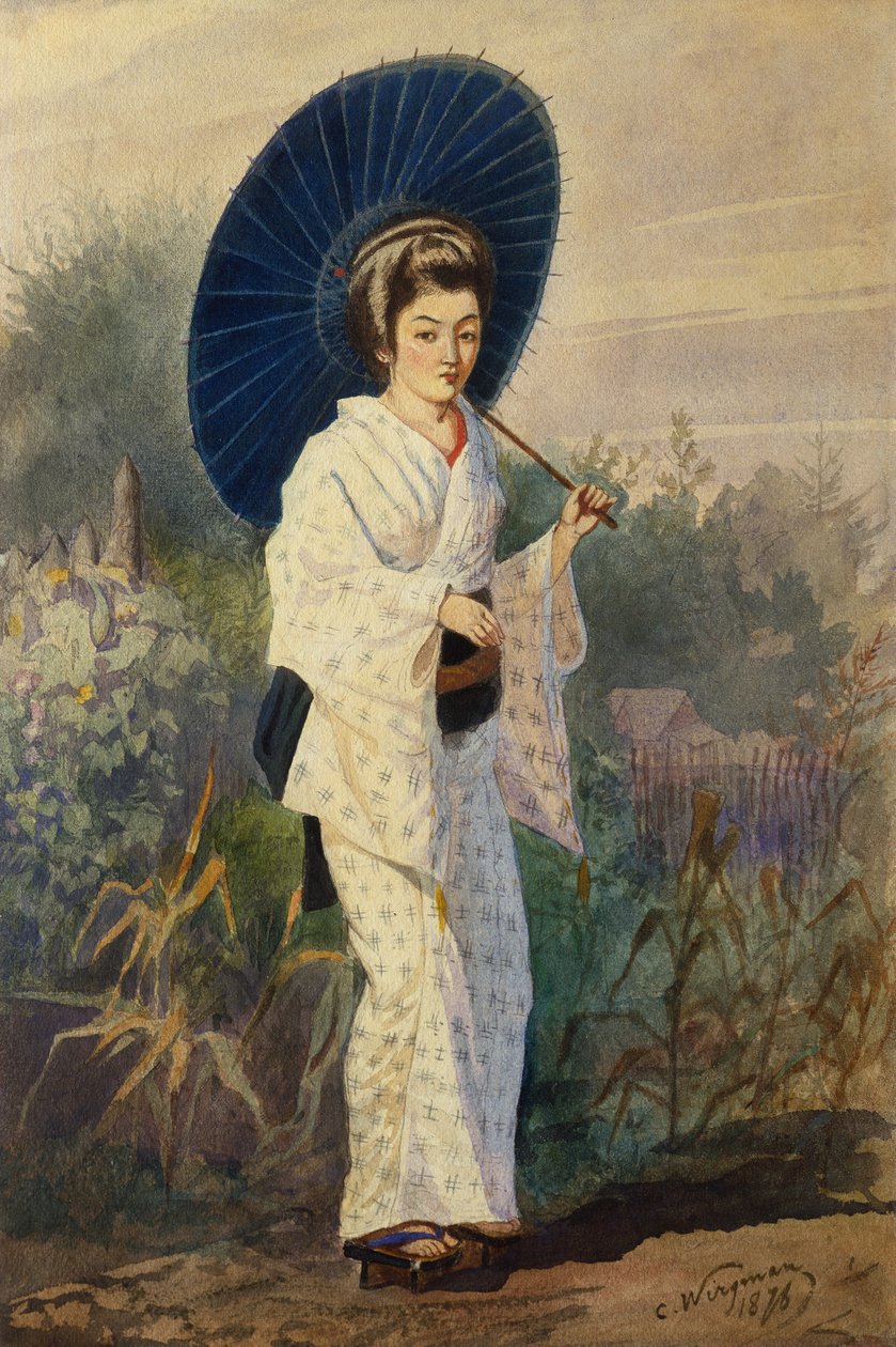 Egy japán nő alkotó: Charles Wirgman