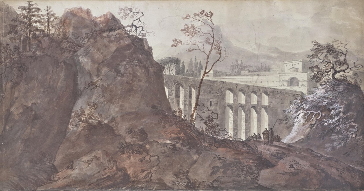 Tájkép viadukttal alkotó: Charles de Thomas