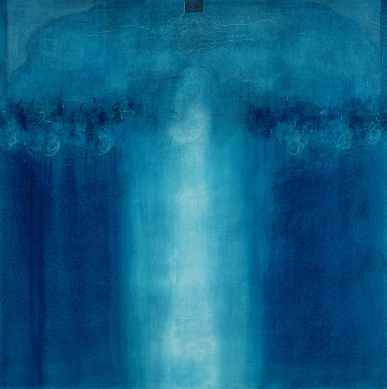 Cím nélküli kék festmény, 1995 alkotó: Charlie Millar