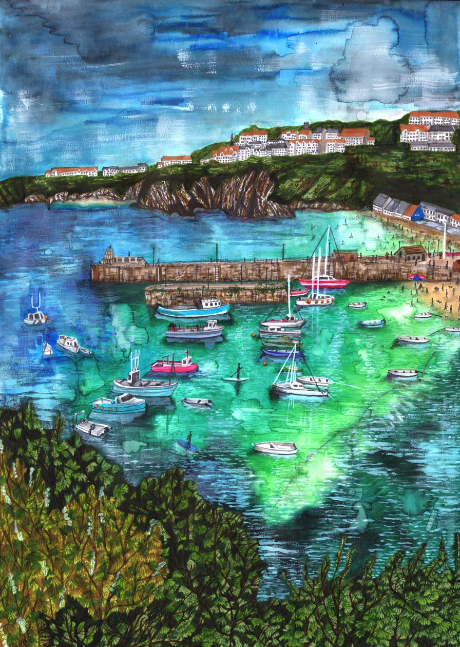 Newquay, Cornwall, 2021 alkotó: Charlotte Orr