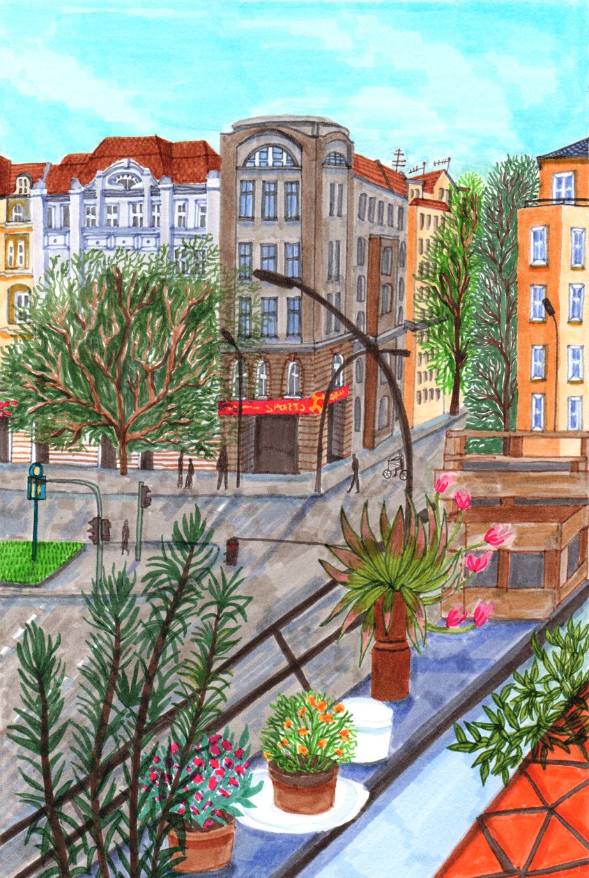 Sonnenallee, Berlin, 2017 (ecset tollak) alkotó: Charlotte Orr