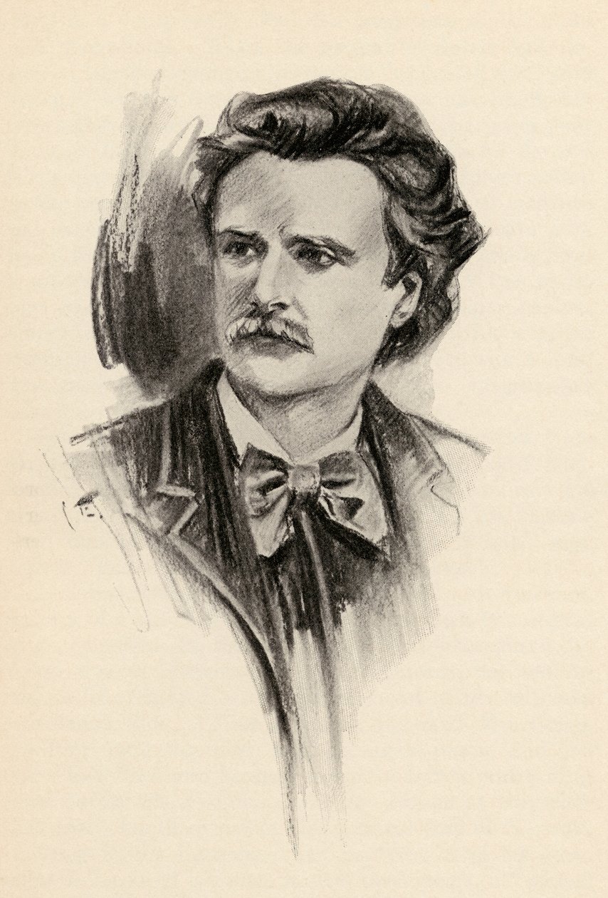 Edvard Grieg (1843-1907) illusztrációja Olin Downes „A zene csábítása” című művéből, 1922 alkotó: Chase Emerson