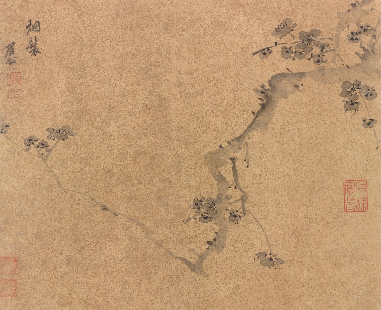 Szilvaág, Ming-dinasztia, 1580-1639 körül. alkotó: Chen Jiru