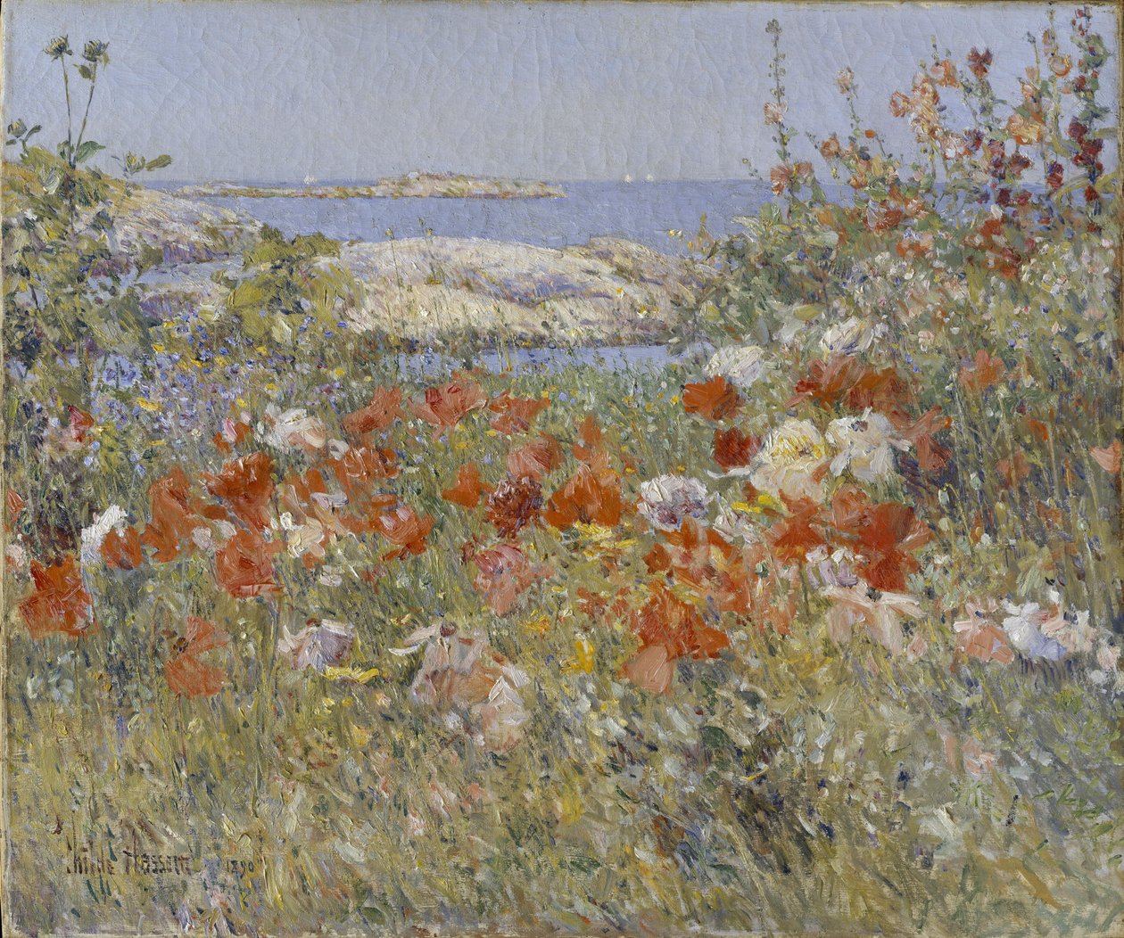  Celia Thaxters kertje, Isles of Shoals, Maine, 1890n alkotó: Childe Hassam