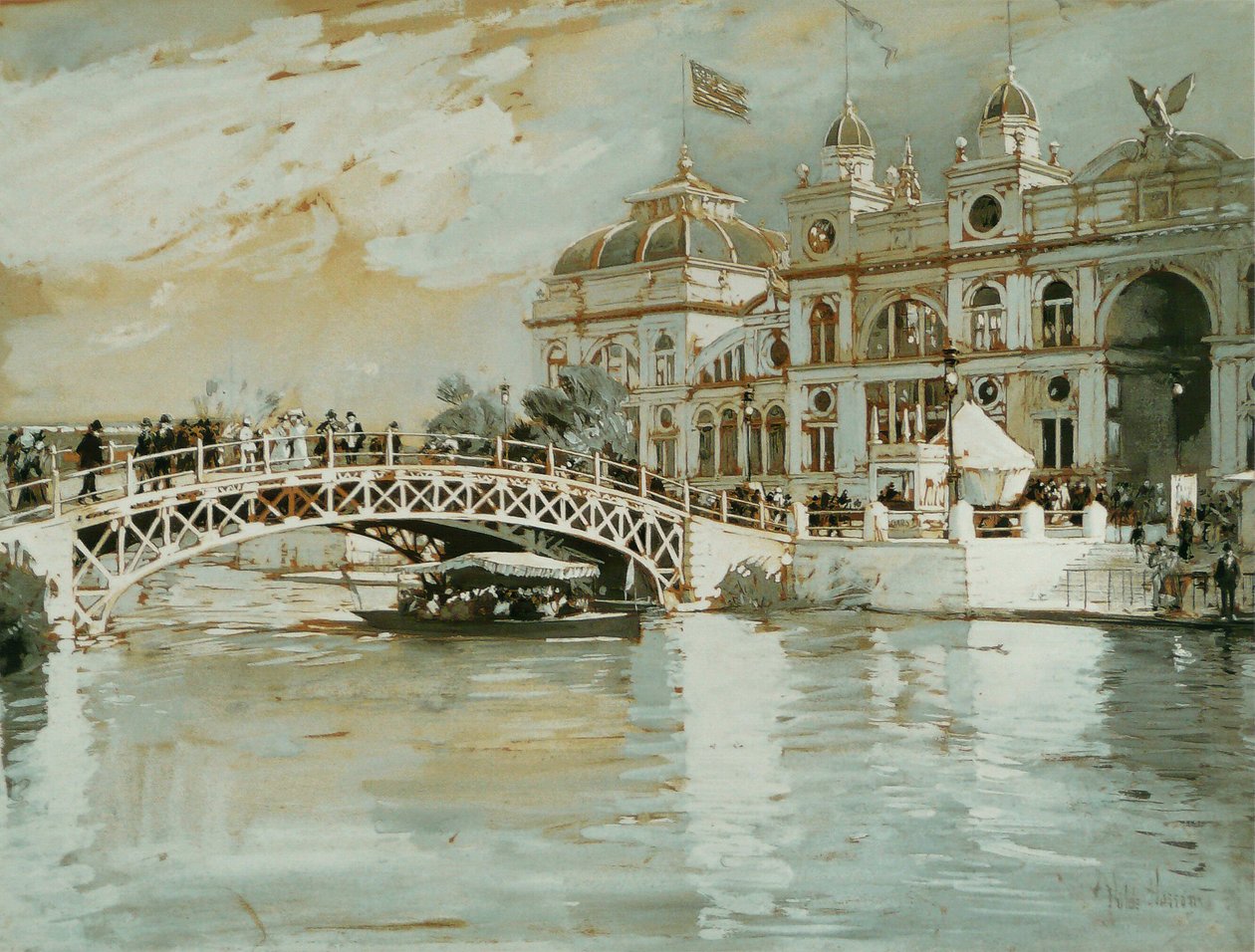 Kolumbiai kiállítás, Chicago alkotó: Childe Hassam