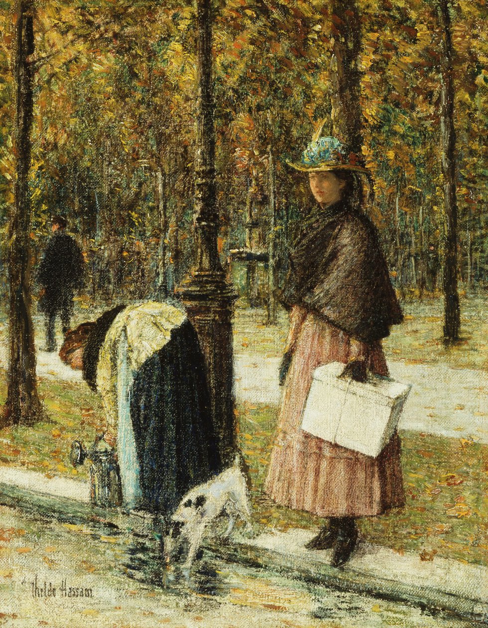 Este, Champs-Elysees (a Louvre közelében) alkotó: Childe Frederick Hassam