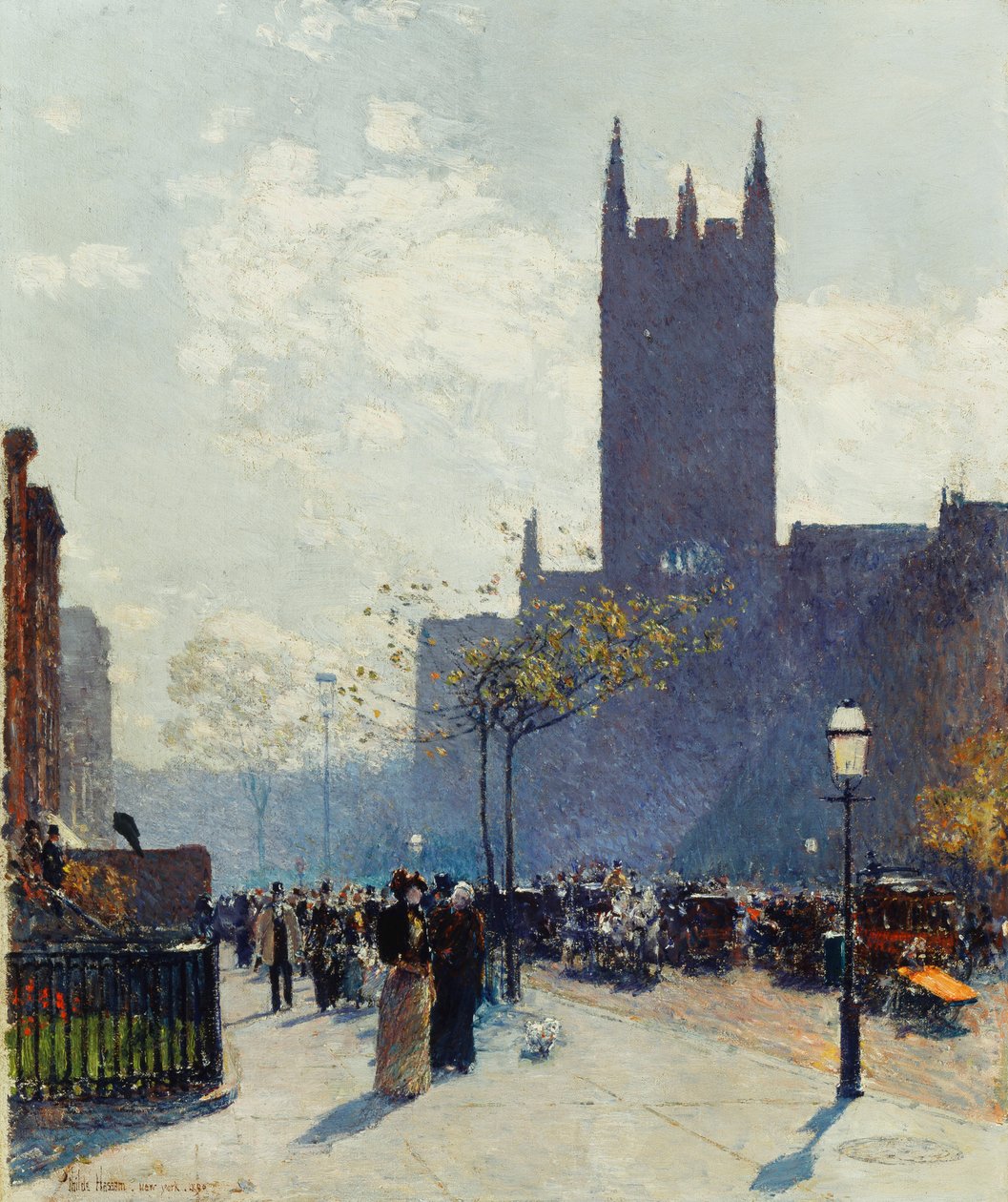 Alsó Fifth Avenue alkotó: Childe Frederick Hassam