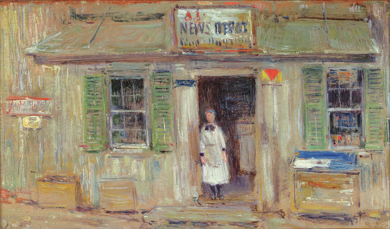 News Depot, Cos Cob alkotó: Childe Frederick Hassam