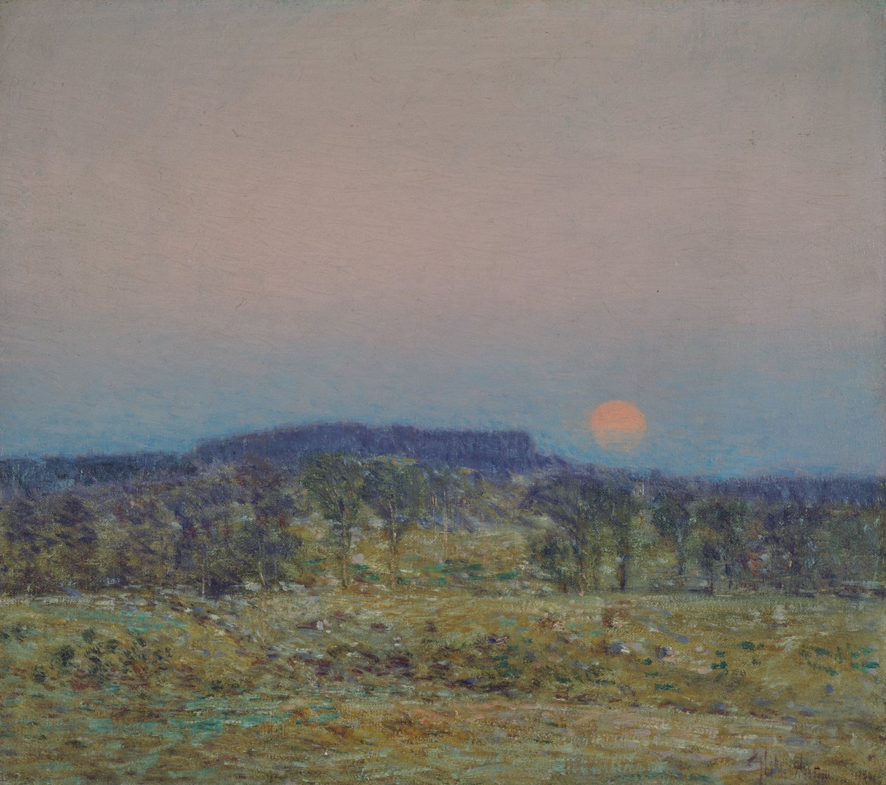 Szeptemberi holdkelte alkotó: Childe Frederick Hassam