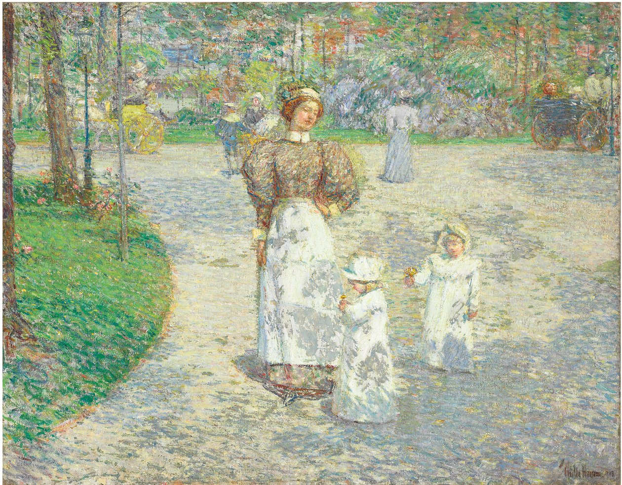 Tavasz a Central Parkban alkotó: Childe Frederick Hassam