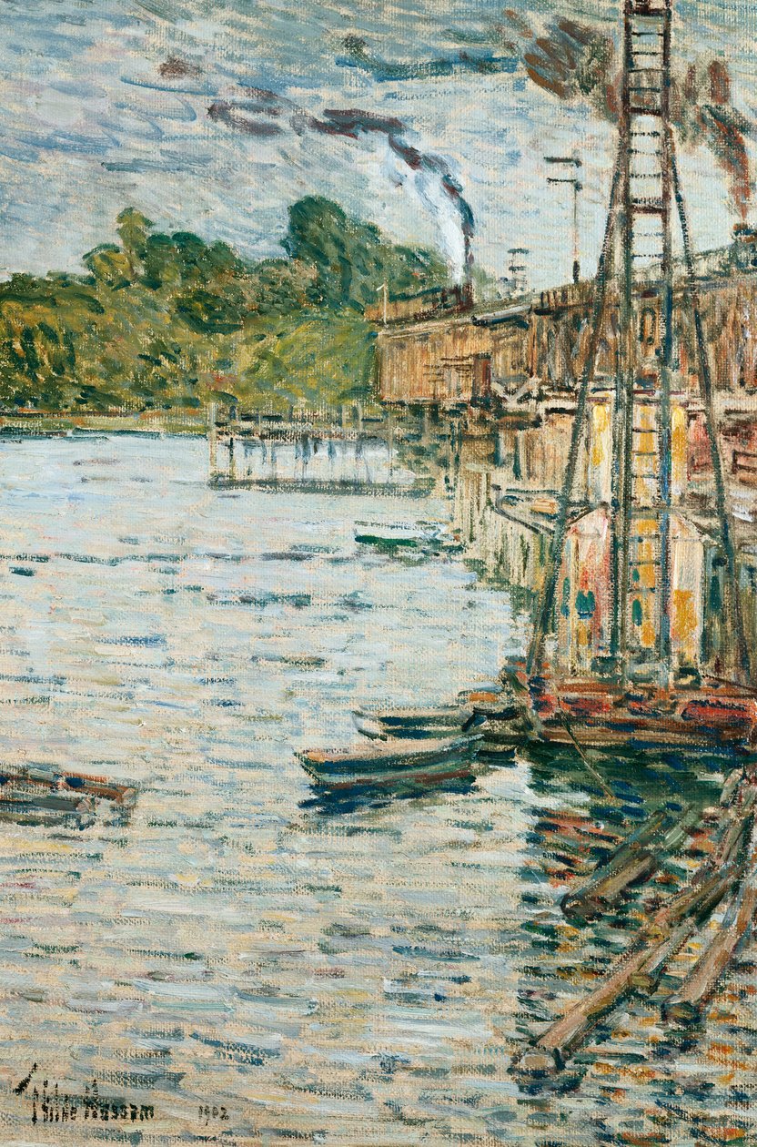 The Mill Pond, Cos Cob, Connecticut alkotó: Childe Frederick Hassam
