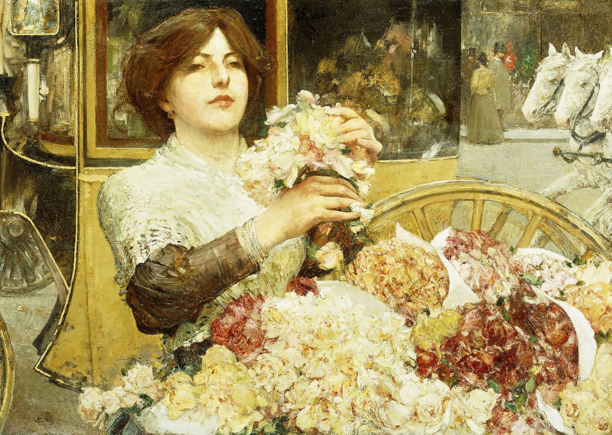 A rózsa lány alkotó: Childe Frederick Hassam