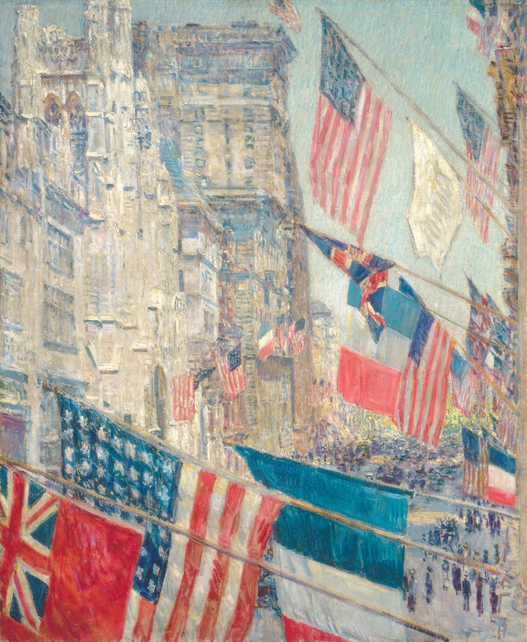 Szövetségesek napja, 1917. május alkotó: Childe Hassam
