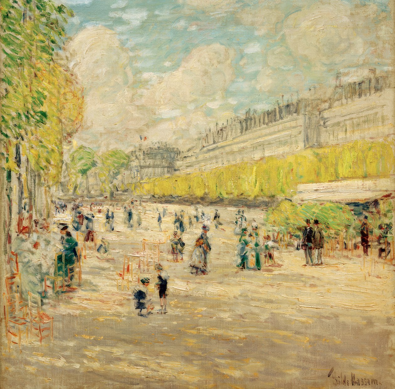 A Tuileriák kertje alkotó: Childe Hassam