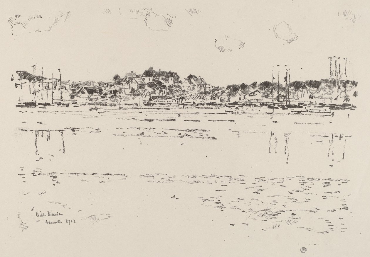 Belső kikötő alkotó: Childe Hassam
