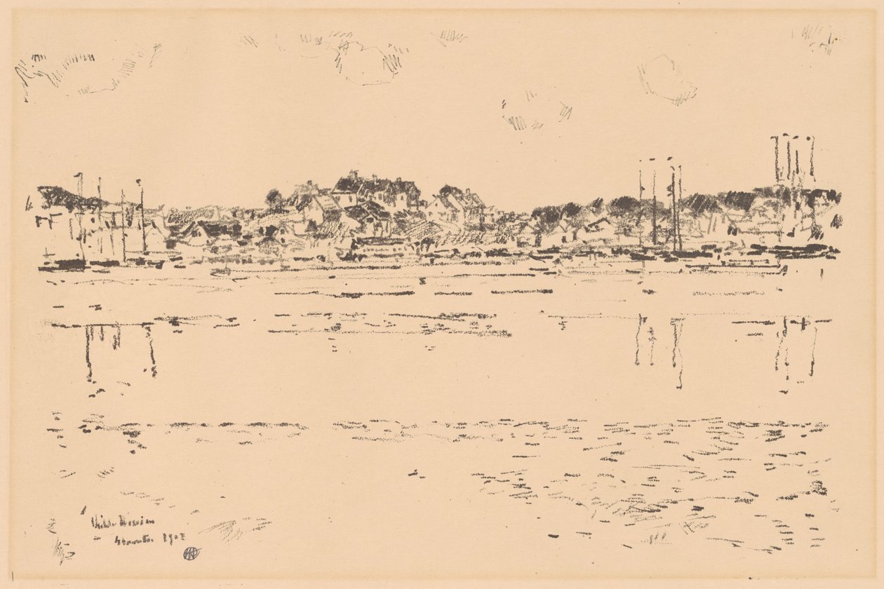 Belső kikötő alkotó: Childe Hassam