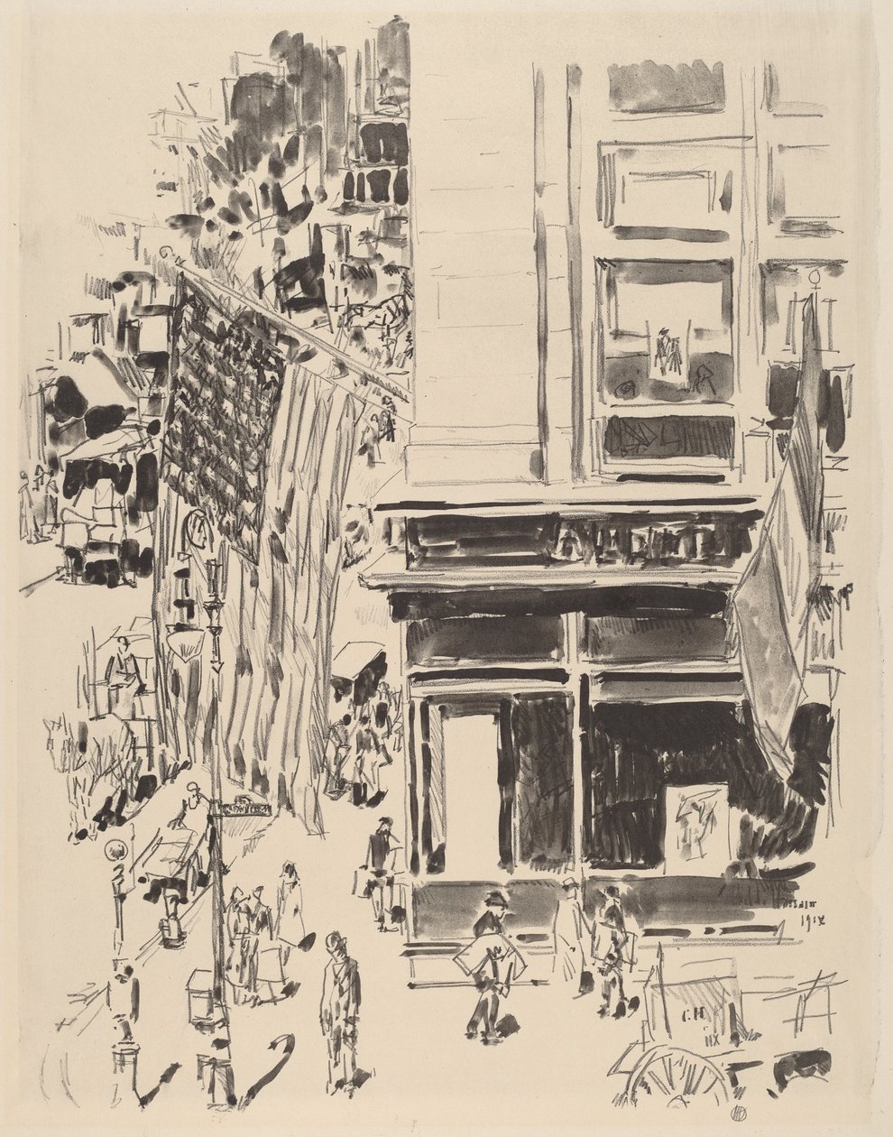 Lafayette utca alkotó: Childe Hassam