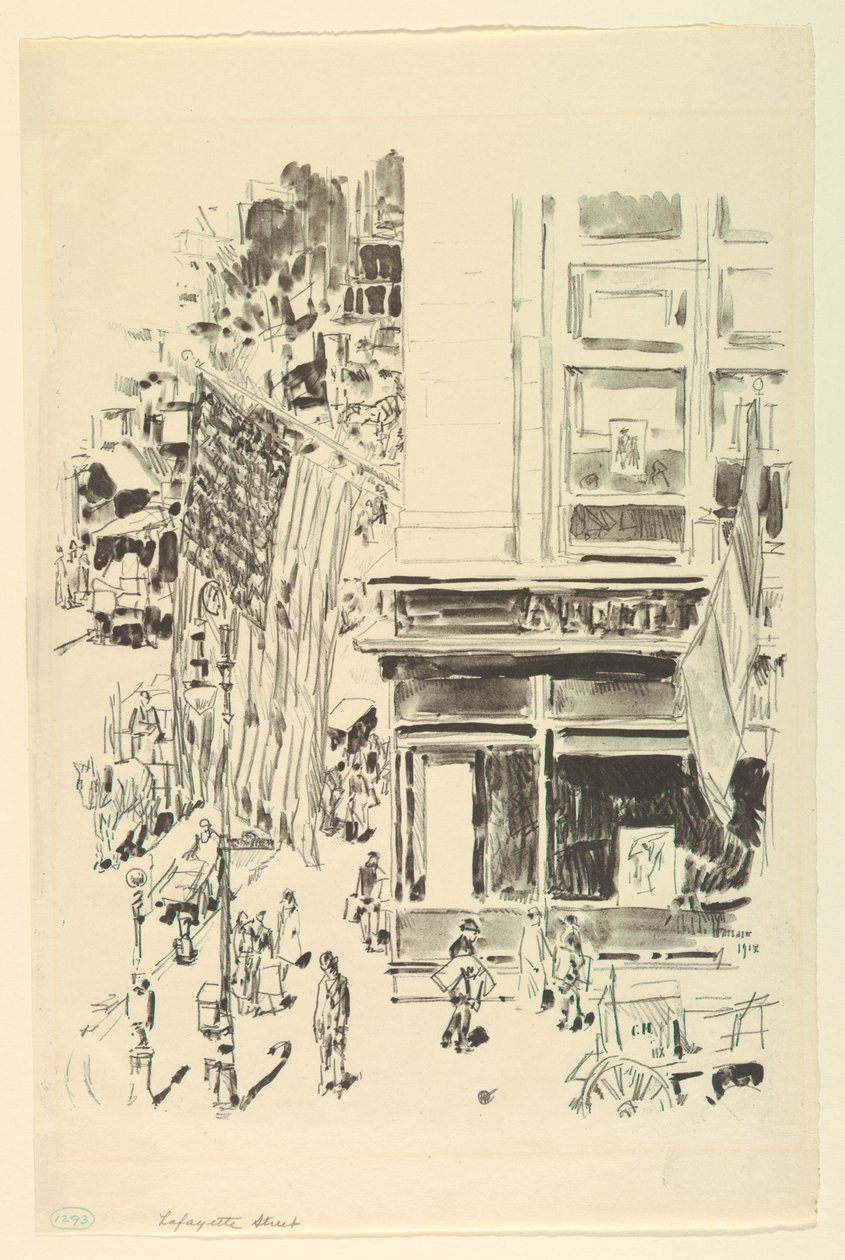 Lafayette utca alkotó: Childe Hassam