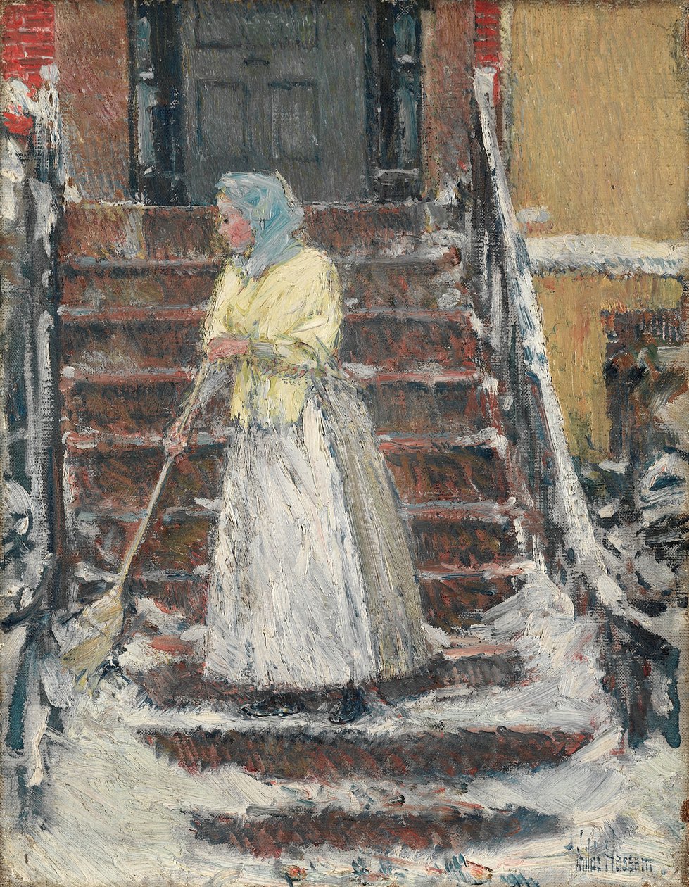 Seprő hó, 1890-es évek. alkotó: Childe Hassam