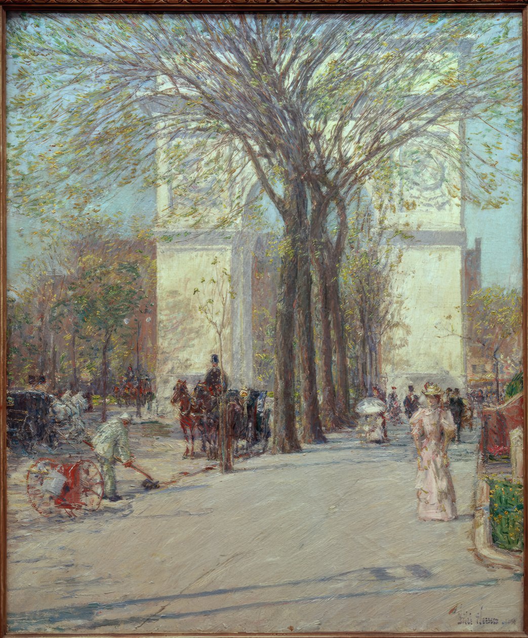 Washington Arch, tavasz alkotó: Childe Hassam