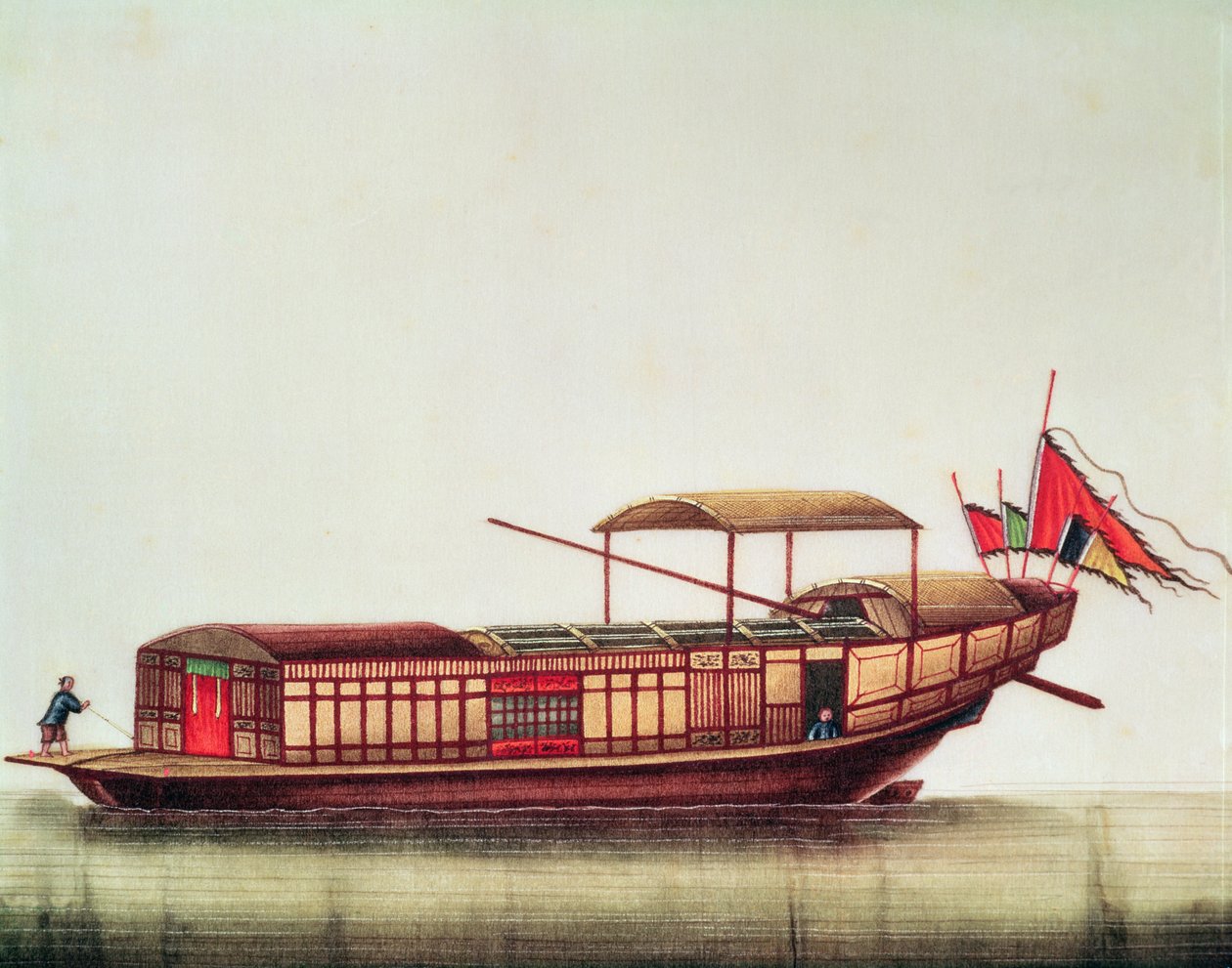 Kínai sampan, Qianlong-korszak (1736-96) alkotó: Chinese School