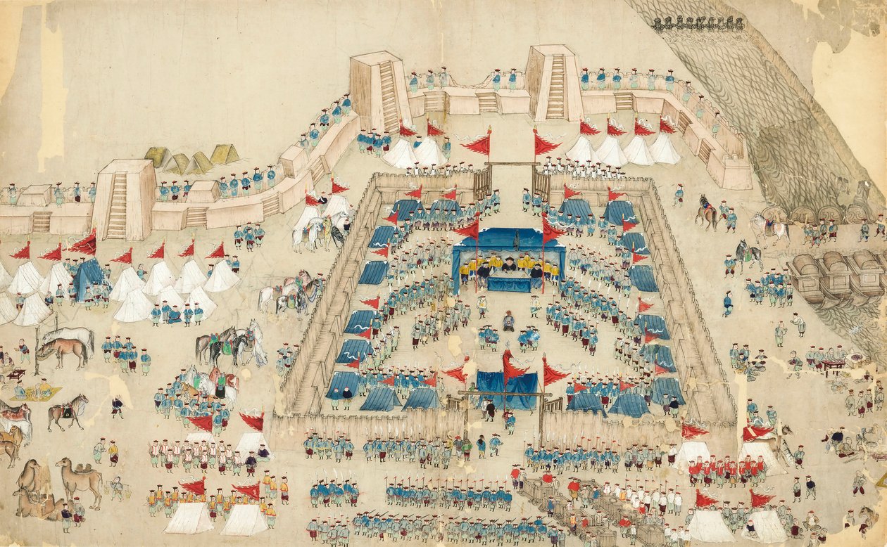 A Taiping-lázadás 1864 után. alkotó: Chinese Master.
