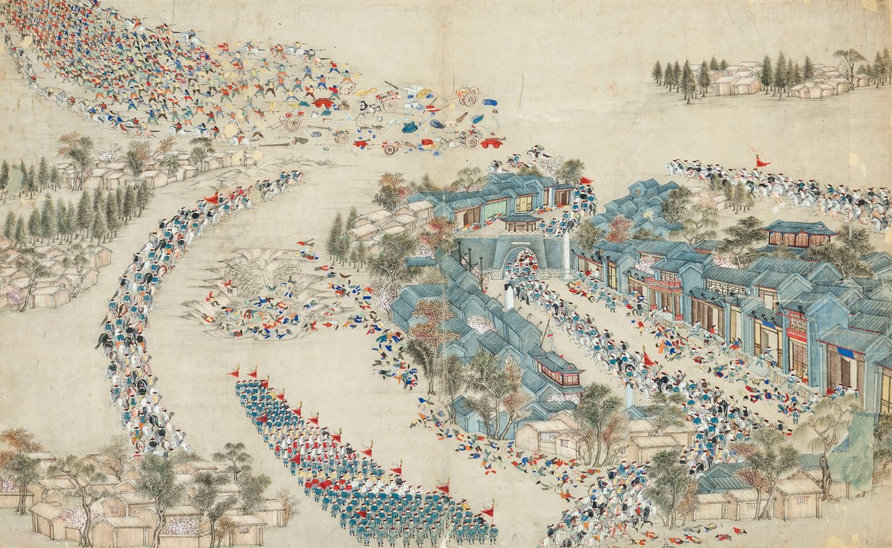 A Taiping-lázadás 1864 után. alkotó: Chinese Master.