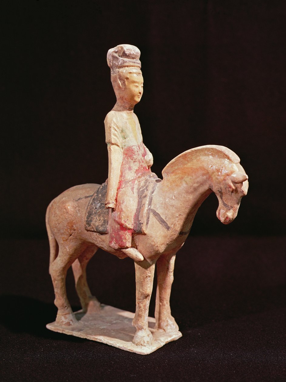 Cavalier, Tang-dinasztia (618-906) (kerámia) alkotó: Chinese School