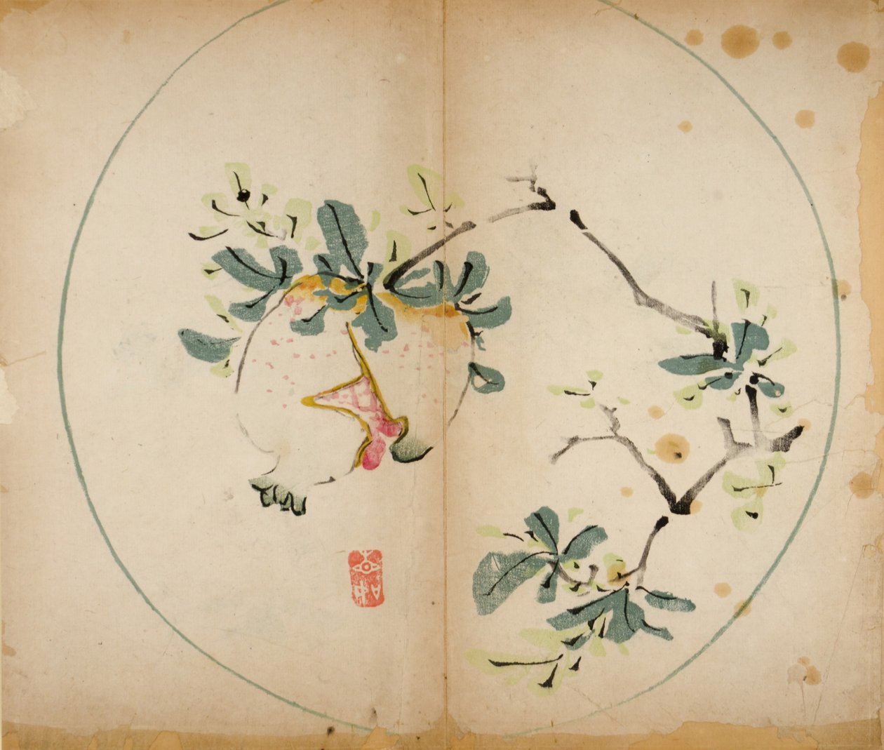 Ten Bamboo Studio Prints, 1643 (fablokk) alkotó: Chinese School