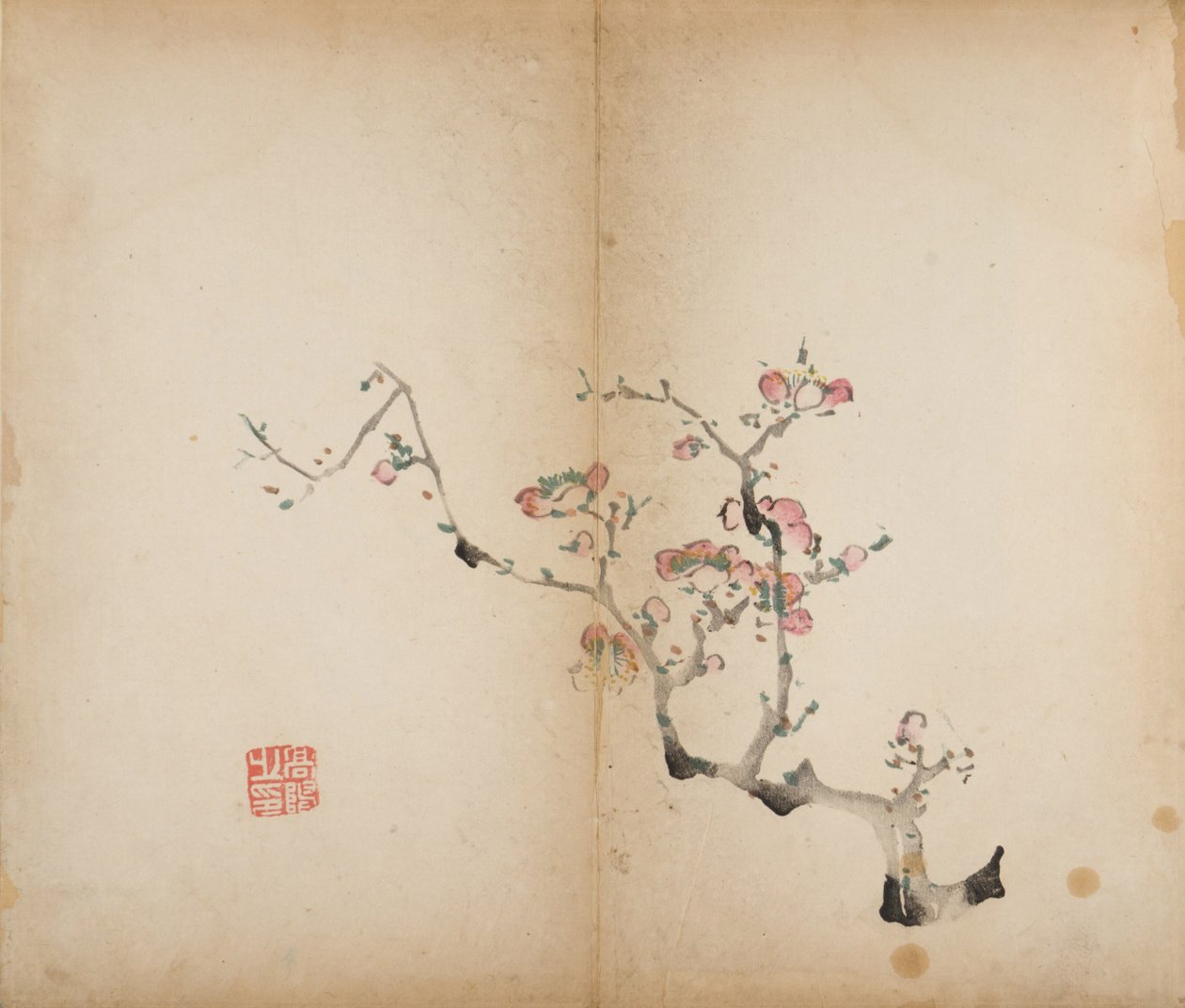 Ten Bamboo Studio Prints, 1643 (fablokk) alkotó: Chinese School