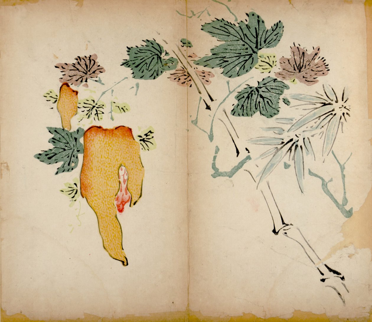 Ten Bamboo Studio Prints, 1643 (fablokk) alkotó: Chinese School