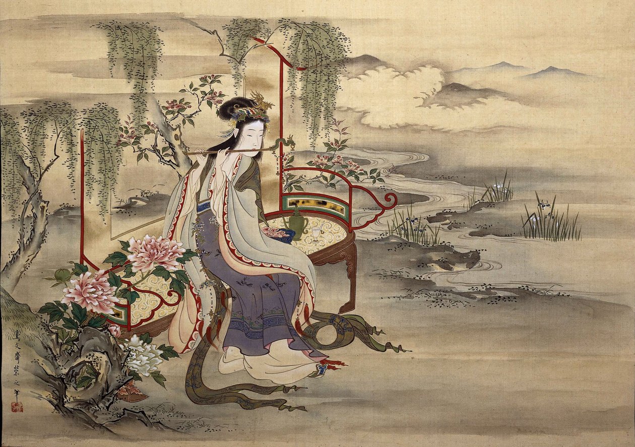 A kínai szépség, Yang Guifei, kb. 1810-1815. alkotó: Chobunsai Eishi