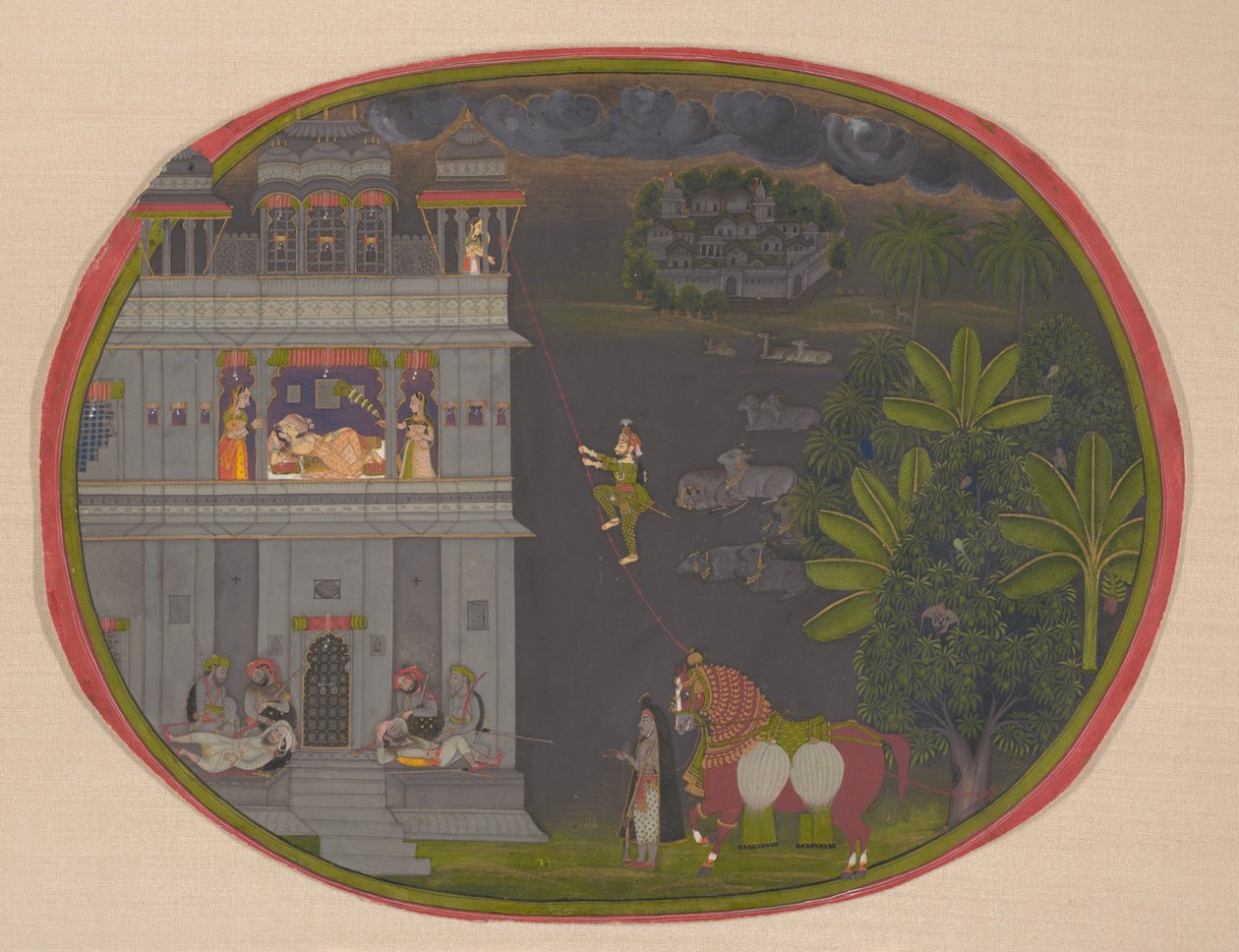 Escapade at Night:, kb. 1800-10. alkotó: Chokha