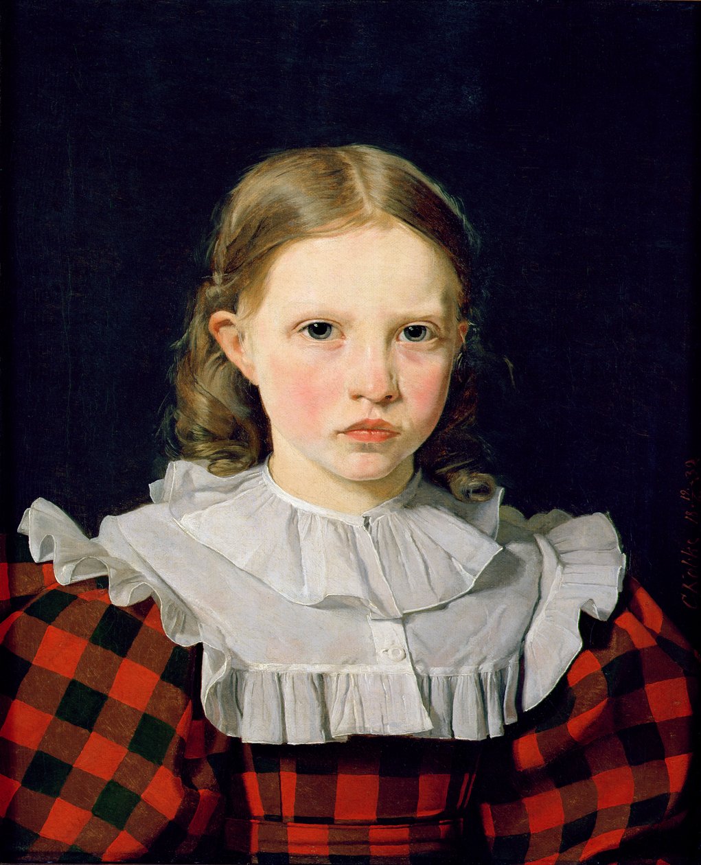 Adolphine Kobke (1820-80) portréja 1832. június 19. alkotó: Christen Schjellerup Købke