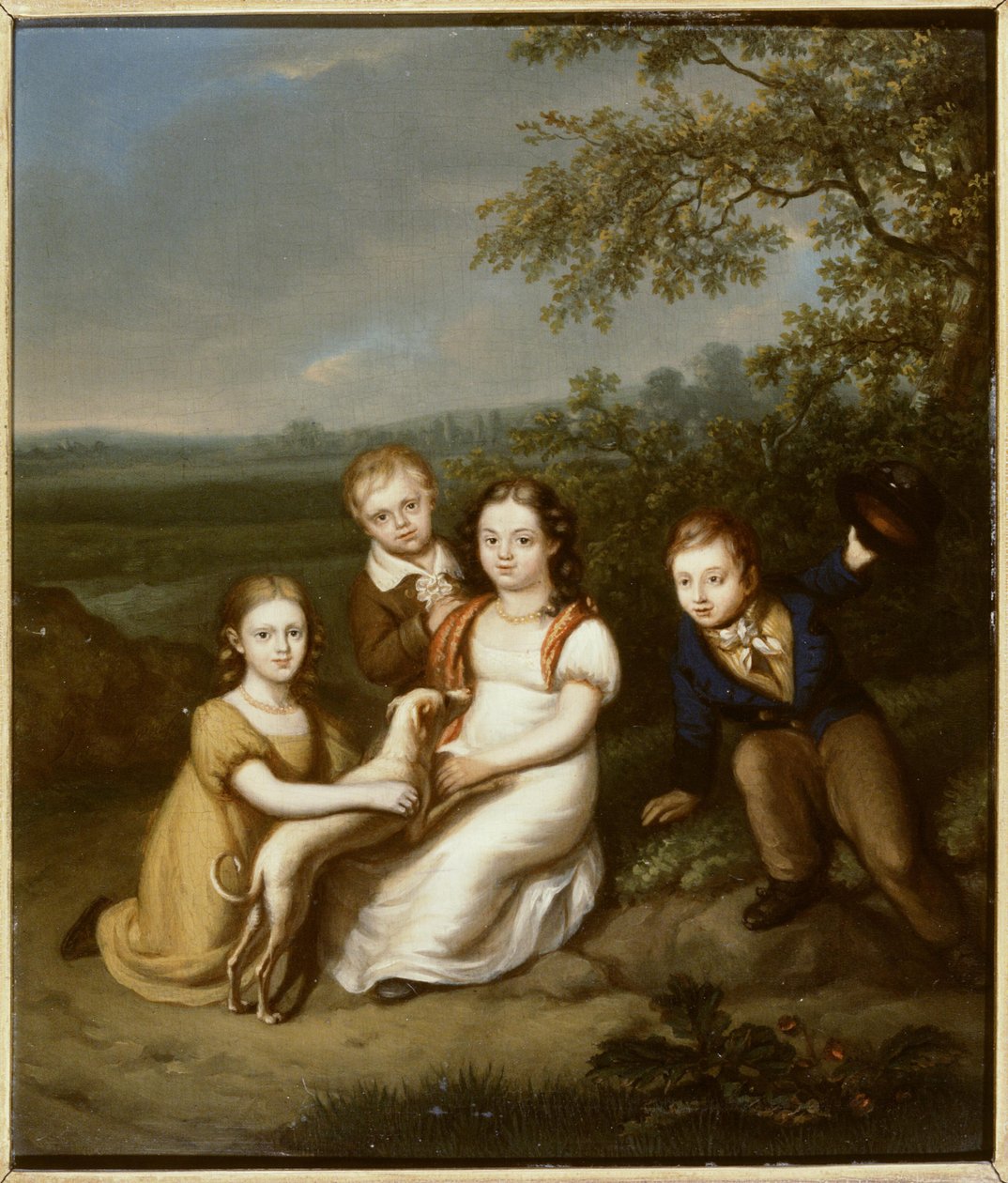 Nicolaas van Heukelom (1761-1809) gyermekeinek portréja alkotó: Christiaan van Geelen