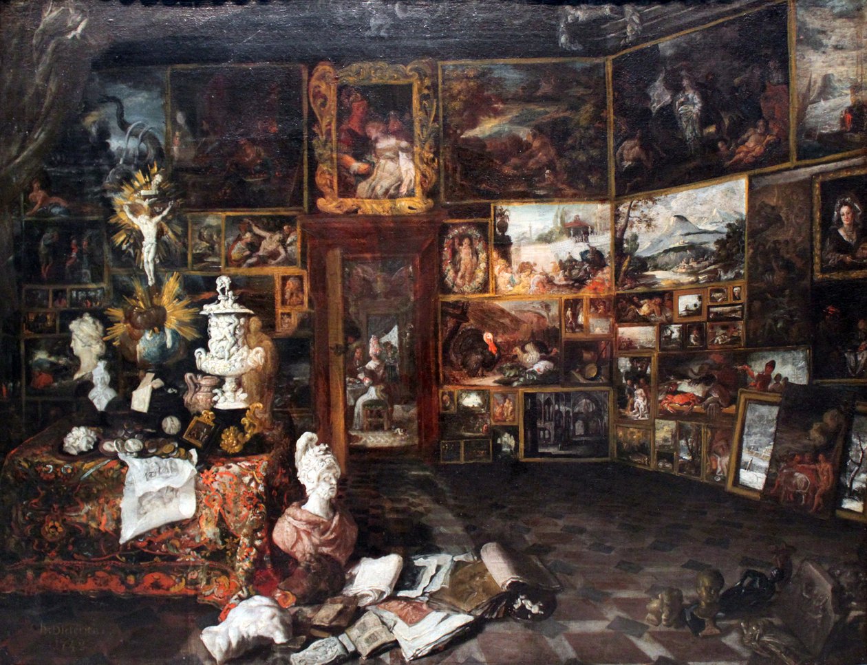 Egy festőszekrény ábrázolása alkotó: Christian Wilhelm Ernst Dietrich