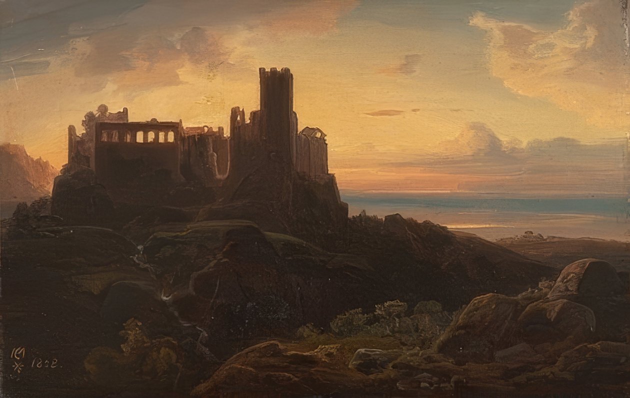 Várromok. 1838 alkotó: Christian Ernst Bernhard Morgenstern