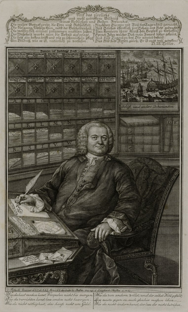 Burchard Fixen portréja alkotó: Christian Fritzsch