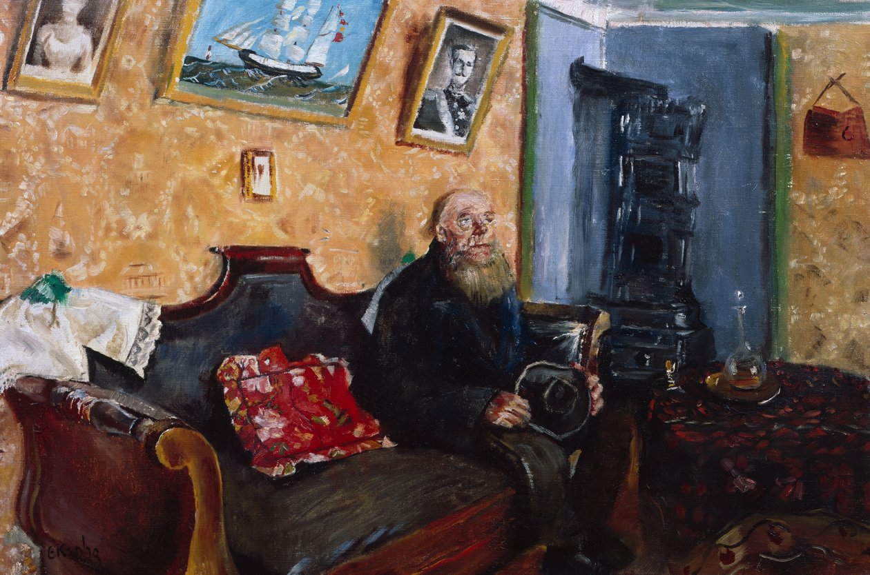 Részvétlátogatás alkotó: Christian Krohg